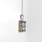 14K Gold Pendant with 1 CITRINE 6.5mm, STT: PRONG, Only Pendant