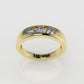 14K Gold Ring with 3 MOISSANITE, Stt: Bezel, For Men