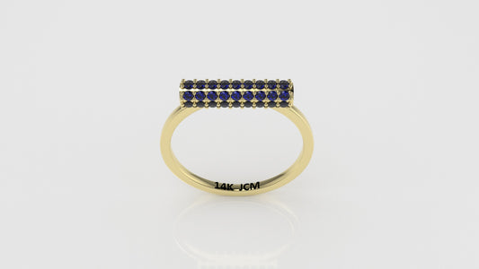 14K Gold Ring with 45 SAPPHIRE, Stt: Prong