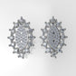 14k Earrings with 88 DIAMONDS, "STT: Prong", Push Back, Marquise Style