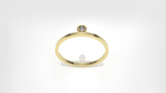 14k Diamond Ring, it is fine, delicate, comfortable for daily wear