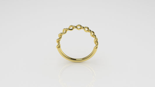 14K Chain Gold Ring