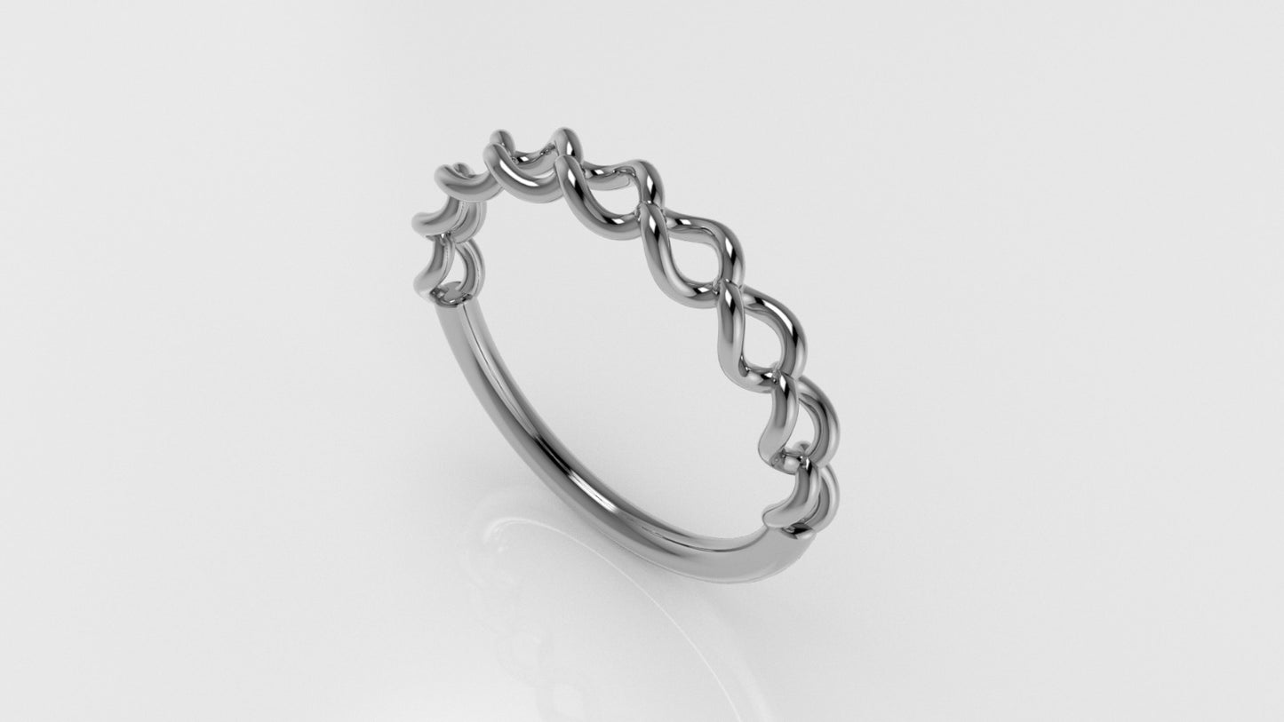 14K Chain Gold Ring