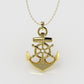 14K Gold Pendant, Only Pendant, Boat Anchor Style on both sides