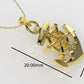 14K Gold Pendant, Only Pendant, Boat Anchor Style on both sides