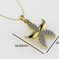 14K Gold Pendant with 24 Diamonds, STT: Prong, Only Pendant, Starfish Style