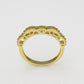 14K Gold Ring with 20 Diamonds, STT: Prong, Filigree, Cut Chanel