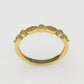 14K Gold Ring with 11 Diamonds, STT: Prong and Bezel, Filigree