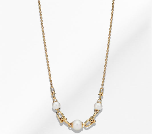 14K 3 Pearl Necklace