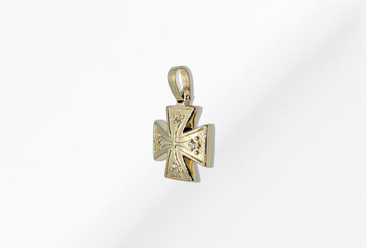 14K Gold Cross Pendant