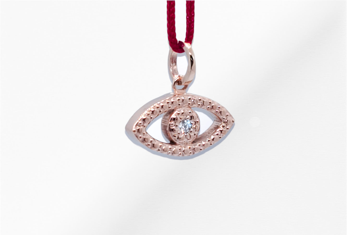 14K 0.03ct. t.w Diamond Eye Pendant