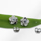 14K 0.25ct. tw. Natural Diamond Flower Stud Earrings