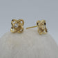 14k Yellow Gold Push Back Earrings with 0.25Ct MOISSANITE, it is comfortable and elegant