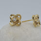 14k Yellow Gold Push Back Earrings with 0.25Ct MOISSANITE, it is comfortable and elegant